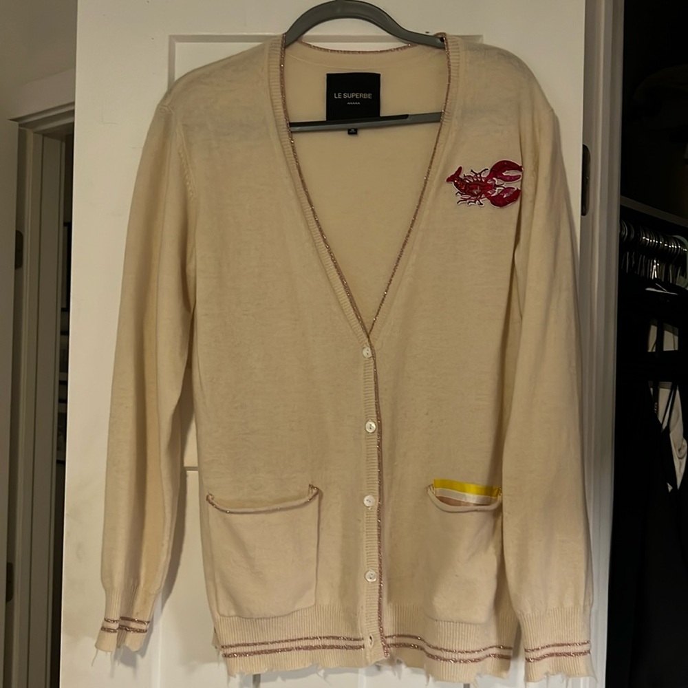 Le superbe cashmere cardigan